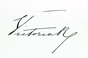 Firma de la Reina Victoria